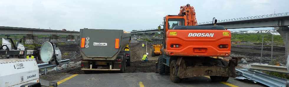 Rivire St-Etienne - Travaux sur le radier - 7 fvrier 2013