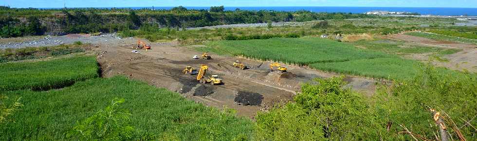 Rivire St-Etienne -Emplacement du chantier d'interconnexion Bras de la Plaine - Bras de Cilaos