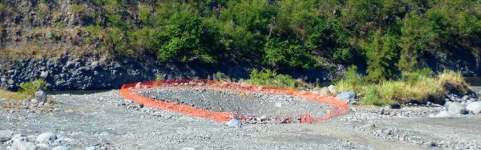 Rivire St-Etienne -Emplacement du chantier d'interconnexion Bras de la Plaine - Bras de Cilaos