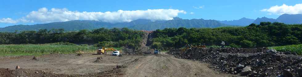 Rivire St-Etienne -Emplacement du chantier d'interconnexion Bras de la Plaine - Bras de Cilaos