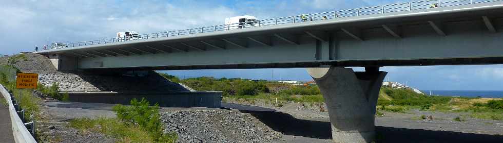 Chantier du nouveau pont sur la Rivire St-Etienne -