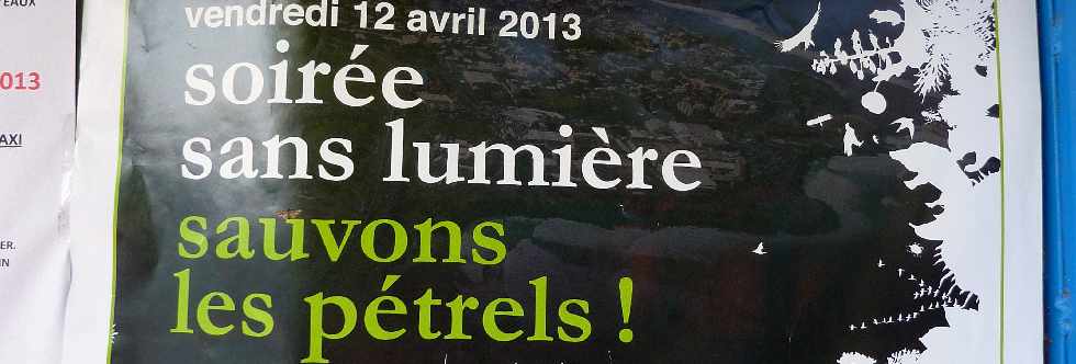 Soire sans lumire - Sauvons les ptrels - 12 avril 2013