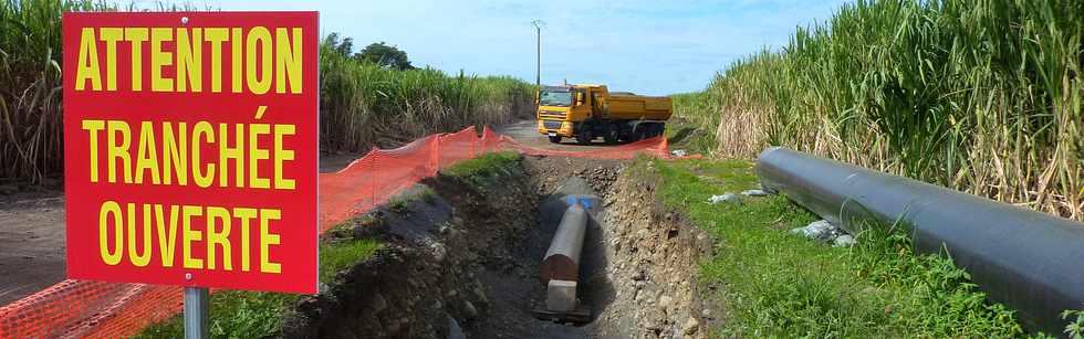 Mai 2013 - Chantier interconnexion Bras de la Plaine - Bras de Cilaos