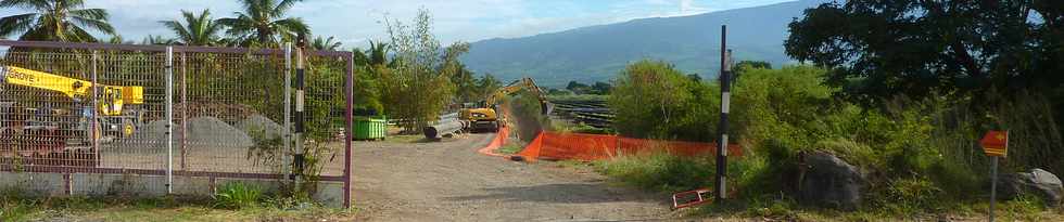 Mai 2013 - Chantier interconnexion Bras de la Plaine - Bras de Cilaos