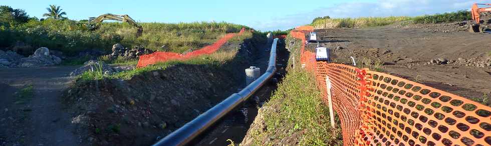 9 juin 2013 - Pierrefonds - Travaux de l'interconnexion des primtres irrigus du Bras de Cilaos et du Bras de la Plaine