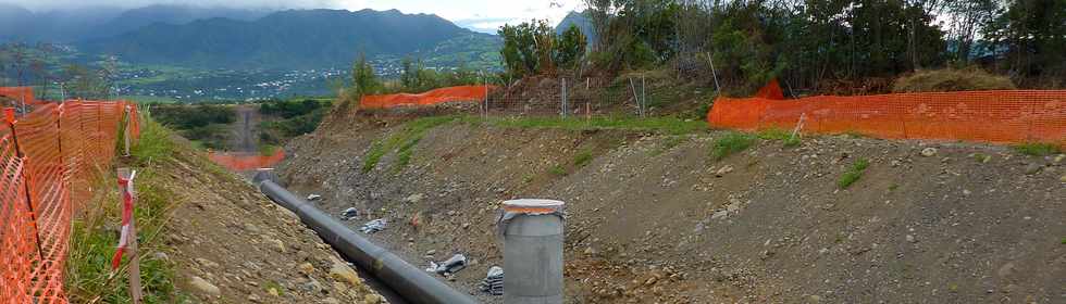 Pierrefonds - Chantier de l'interconnexion des primtres irrigus du Bras de Cilaos et du Bras de la Plaine - juin 2013