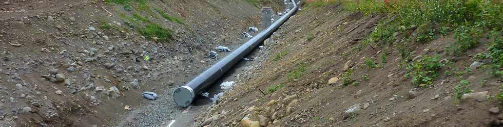 Pierrefonds - Chantier de l'interconnexion des primtres irrigus du Bras de Cilaos et du Bras de la Plaine - juin 2013