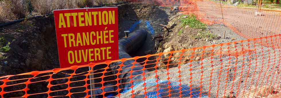 Juillet 2013 - Chantier de l'interconnexion des primtres irrigus - Pierrefonds