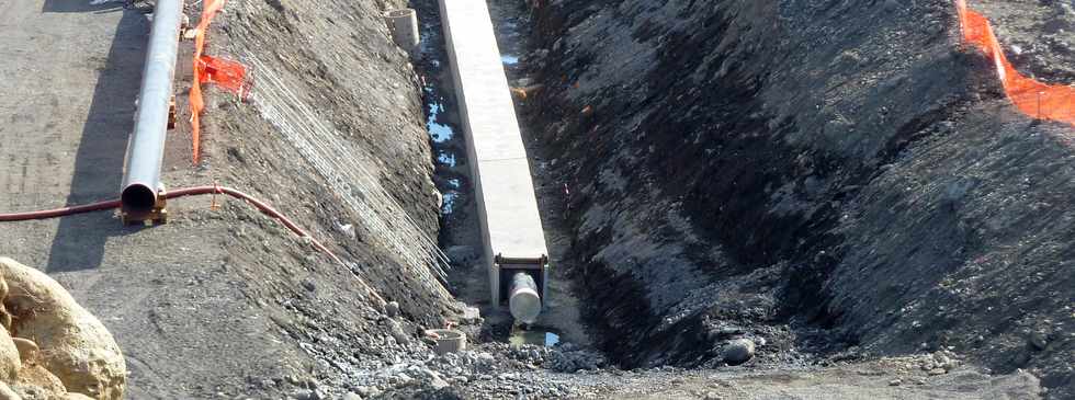 Juillet 2013 - Chantier de l'interconnexion des primtres irrigus - Rivire St-Etienne