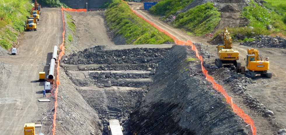 Juillet 2013 - Chantier de l'interconnexion des primtres irrigus - Rivire St-Etienne