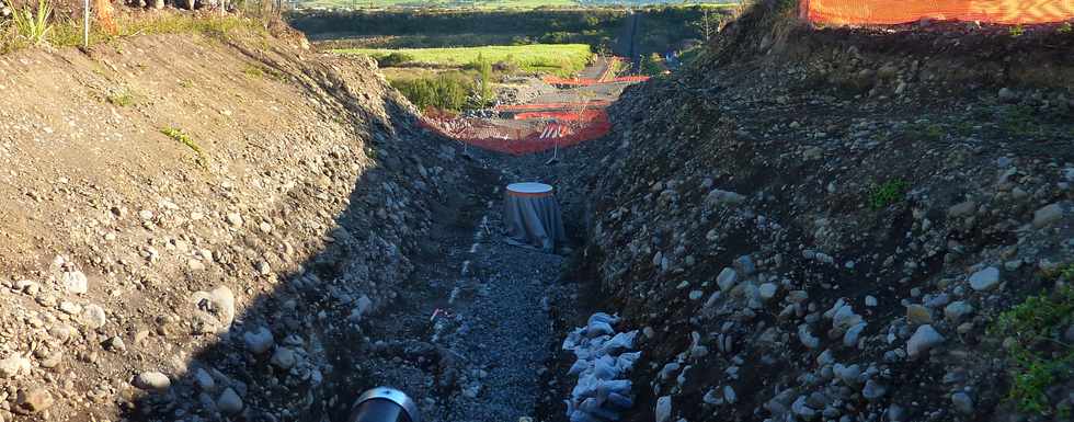 21 juillet 2013 - Chantier de l'interconnexion des primtres irrigus du Bras de la Plaine et du Bras de Cilaos -