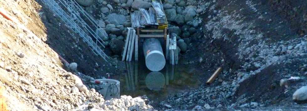 21 juillet 2013 - Chantier de l'interconnexion des primtres irrigus du Bras de la Plaine et du Bras de Cilaos -