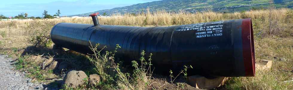 11 aot 2013 - Chantier d'interconnexion des primtres irrigus du Bras de Cilaos et du Bras de la Plaine - Canalisation