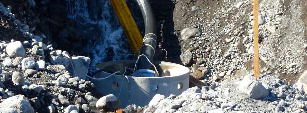 Sept 2013 - Rivire St-Etienne - Chantier interconnexion des primtres irrigus -