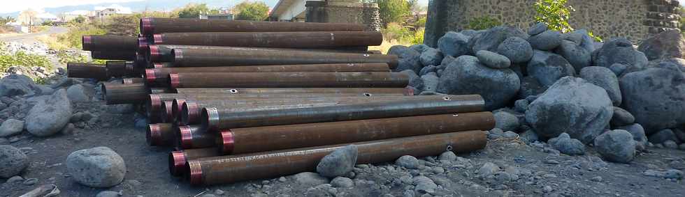 Sept 2013 - Rivire St-Etienne - Ancien pont amont - Travaux de confortement pile P5