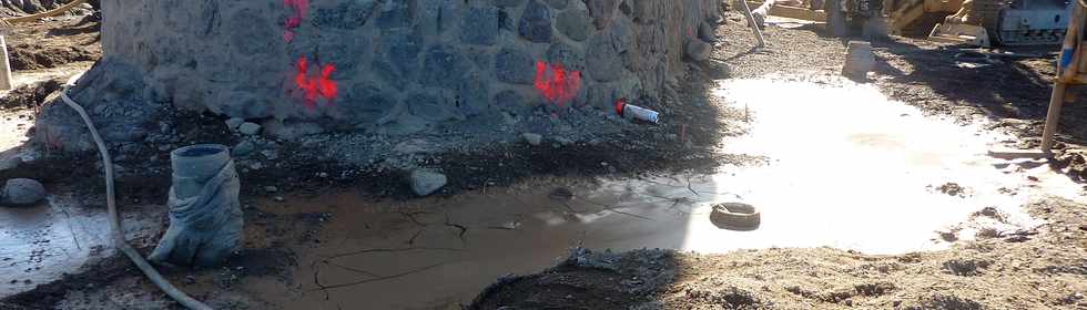 Sept 2013 - Rivire St-Etienne - Ancien pont amont - Travaux de confortement pile P5