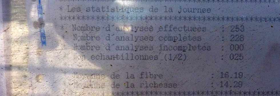 St-Pierre - Sept 2013 - Plateforme des Casernes - Statistiques du CTICS