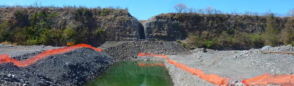 Oct 2013 - Chantier de l'interconnexion des primtres irrigus Bras de la Plaine - Bras de Cilaos -