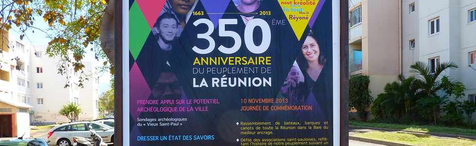 Fte du 350 anniversaire du peuplement de la Runion - St-Paul - Nov 2013