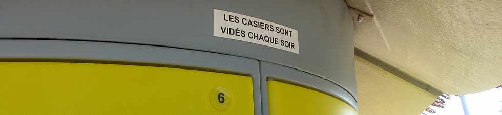 Oct 2013 - St-Pierre - Plage - Module de casiers de consigne