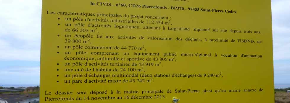 Novembre 2013 - Avis d'enqute publique - Projet amnagement ZAC Pierrefonds arodrome