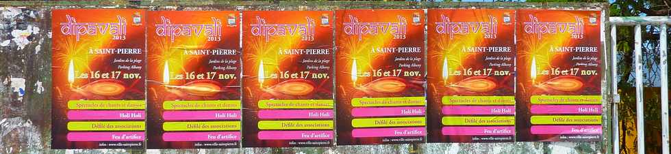 Dipavali 2013  St-Pierre - Affiche