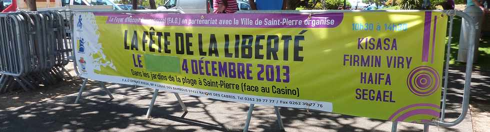 4 décembre 2013 - St-Pierre - Bd Hubert-Delisle -  Fête de la liberté - FAO  Ligne des Bambous