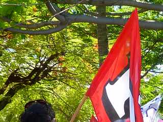 5 dcembre 2013 - St-Pierre - Rassemblement devant la mairie contre la rforme Peillon