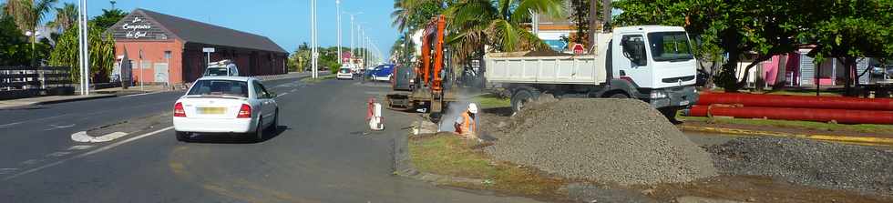 7 fvrier 2014 - St-Pierre - Travaux sur le bd Hubert-Delisle