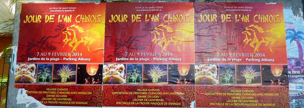 7 février 2014 - St-Pierre - Affiche jour de l'an chinois