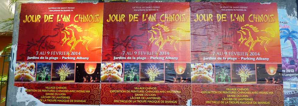 7 fvrier 2014 - St-Pierre - Affiche jour de l'an chinois