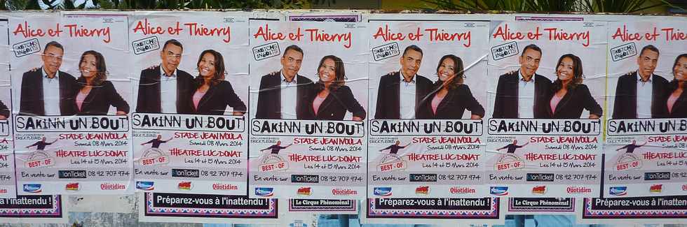 Affiche Alice et Thierry- Sakinn un bout' - Mars 2014