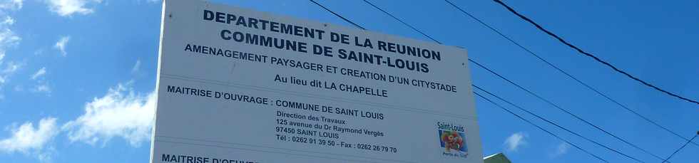 Février 2014 - St-Louis - La Chapelle - Création d'un citystade