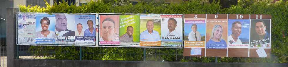 16 mars 2014 - St-Louis - Panneau lectoral Ecole Jean Mac