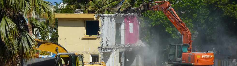 19 mars 2014 - St-Pierre - ZAC du Mail - Travaux de démolition