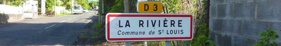 26 mars 2014 - Panneau "La Rivière - Commune de St-Louis