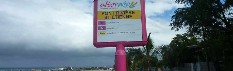 30 avril 2014 - St-Louis - Arrêt réseau Alternéo - Pont Rivière St-Etienne