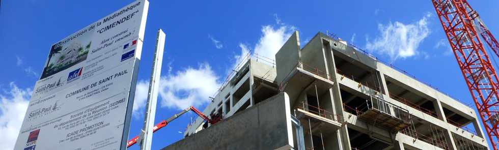 15 mai 2014 - St-Paul - Chantier de la Mdiathque Cimendef