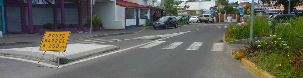 22 juin 2014 - St-Pierre - Houle - Terre Sainte - Rue Amiral Lacaze barrée