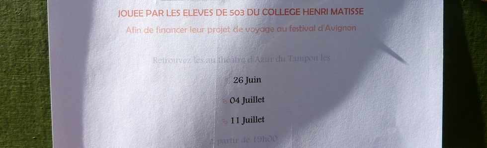 29 juin 2014 - St-Pierre - Bois d'Olives - Collège Henri Matisse - Les précieuses ridicules