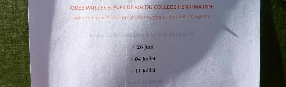 29 juin 2014 - St-Pierre - Bois d'Olives - Collge Henri Matisse - Les prcieuses ridicules