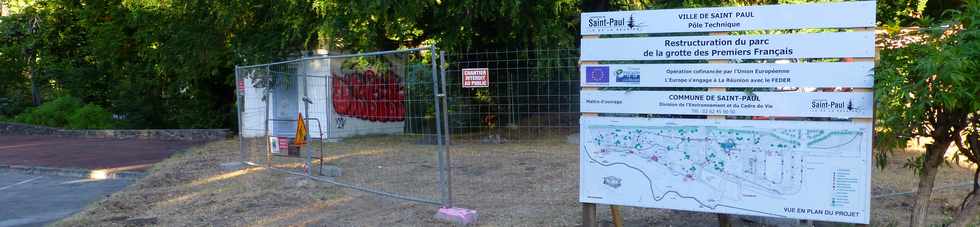 4 juillet 2014 - St-Paul - Travaux grotte des Premiers Franais