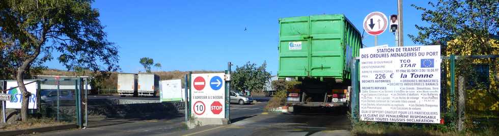 4 juillet 2014 - Le Port - Station de transit des ordures mnagres