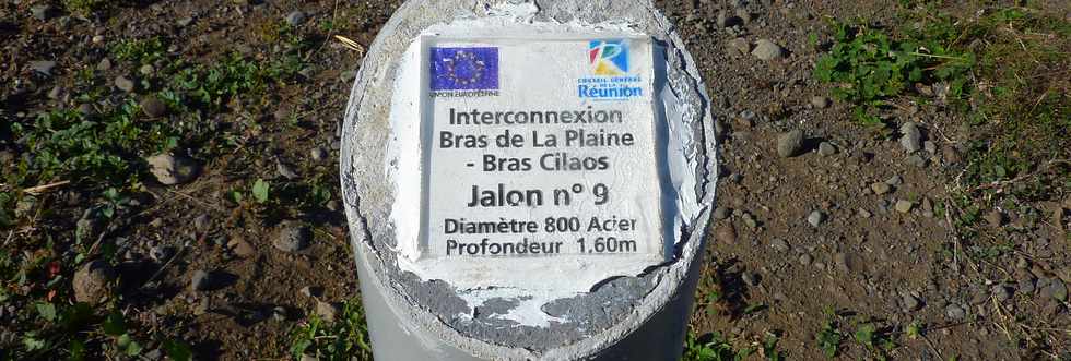 9 juillet 2014 - St-Louis - Chantier interconnexion Bras de la Plaine - Bras de Cilaos