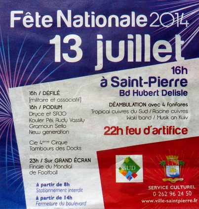 14 juillet 2014 à St-Pierre (le 13)