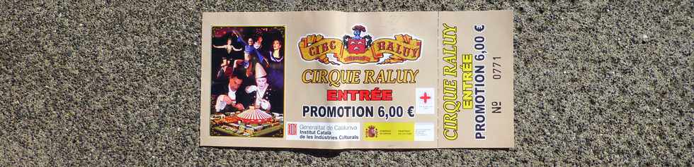 18 juillet 2014 - St-Pierre - Cirque Raluy - Billet reprsentation