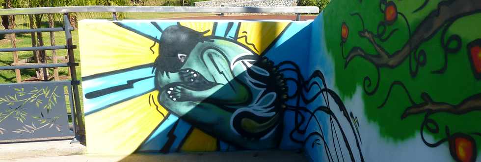 31 août 2014 - St-Pierre - Ravine Blanche - Parc Urbain - Graff de l'asso Asphalte