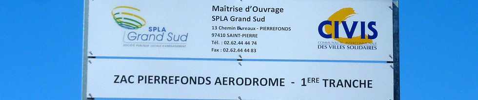 31 août 2014 - St-Pierre - Pierrefonds  - Travaux ZAC Pierrefonds-aérodrome