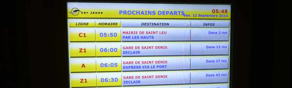 12 septembre 2014 - St-Pierre - Gare des cars