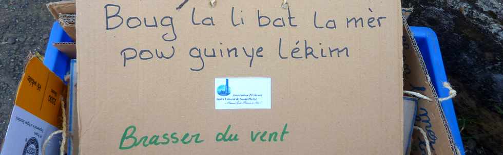 21 septembre 2014 - St-Pierre - Journée du Patrimoine aux calbanons de Grands Bois - La Cafrine - Association Pêcheurs Golèt - Proverbes